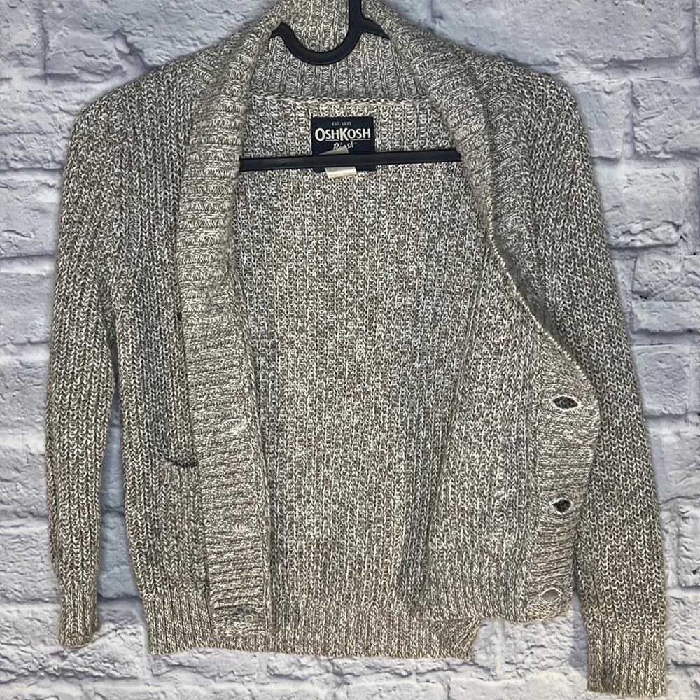 Osh kosh bgosh cream colored button down cardigan sweater